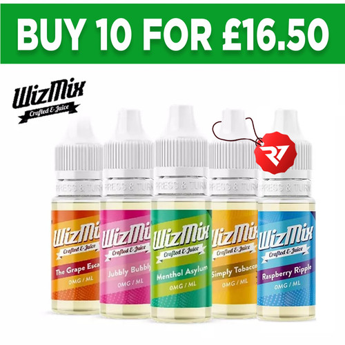 Wizmix vape liquid 10ml - e,