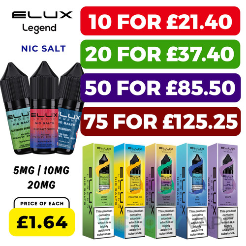 Elux nic salt 10ml - salt,