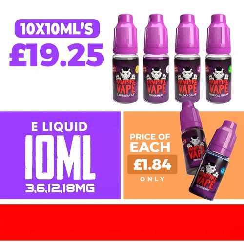 Vampire vape liquid 10x10ml - vape, e-liquid