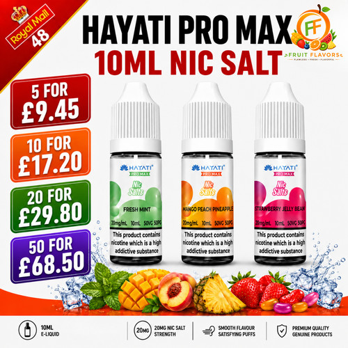 Hayati pro max nic salts - hayati,