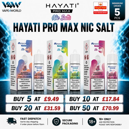 Hayati pro max - nic, salts